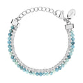 Breil Emma Beaded Bracelet Silver and Blue