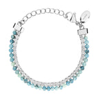 Breil Emma Beaded Bracelet Silver and Blue