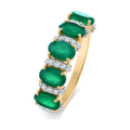 Les Petites Précieuses Green Onyx Eternity Ring