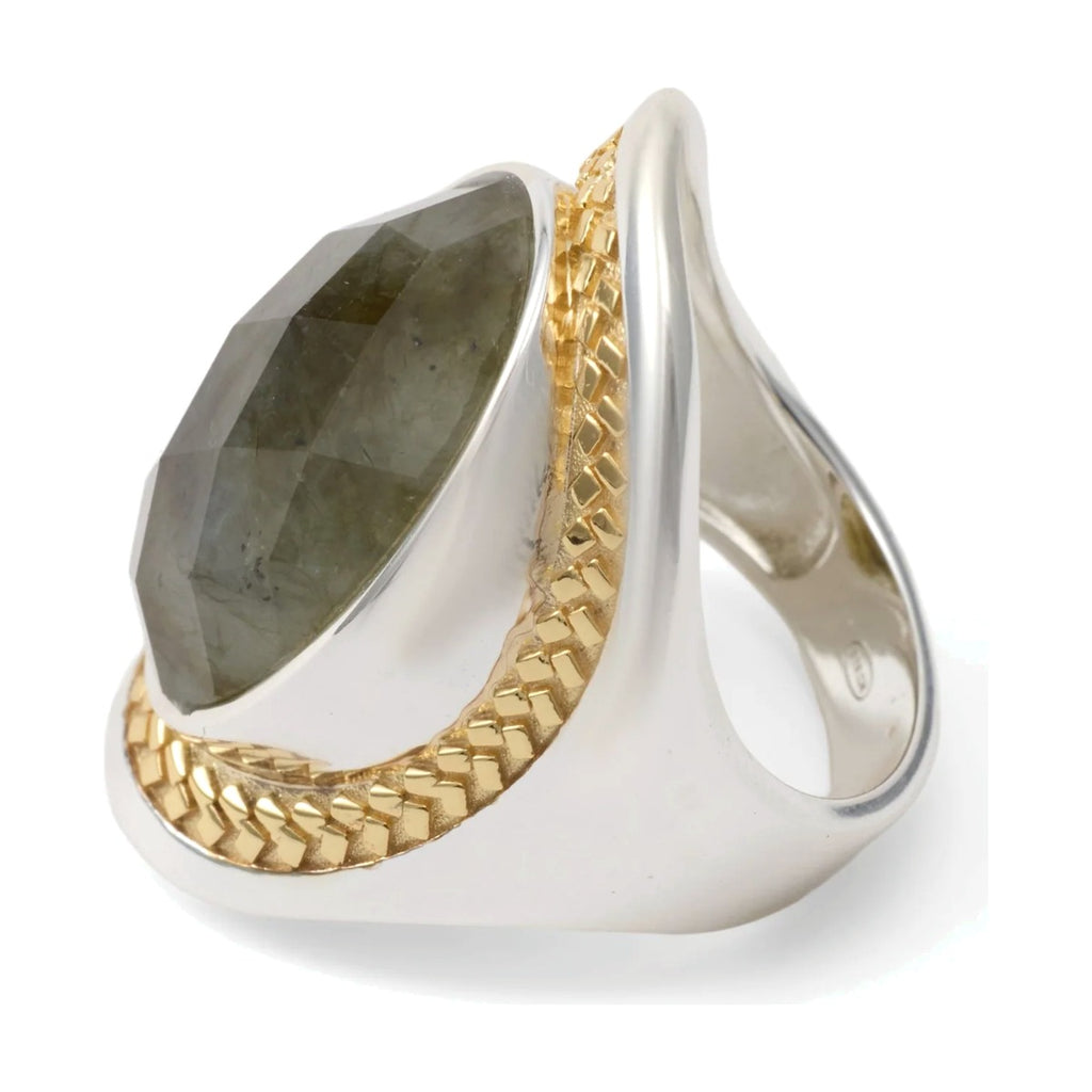 Nomad by Di Giorgio Labradorite Signet Ring detail