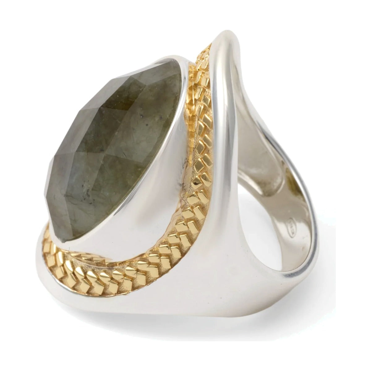 Nomad by Di Giorgio Labradorite Signet Ring detail