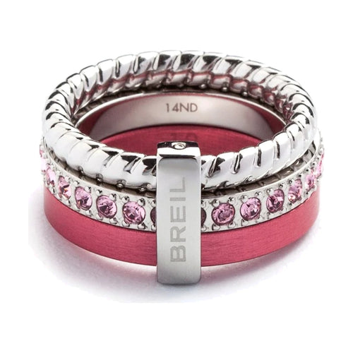 Breil Triple Band Crystal Ring side